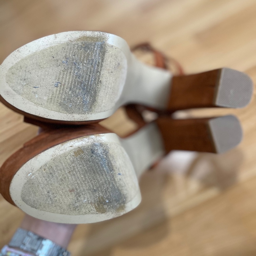 Rust Colored Suede Platform Sandals - image 4